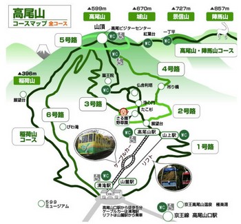 高尾山　トイレマップ