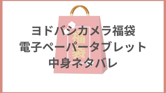 ヨドバシカメラ　福袋　電子ペーパータブレット　2024 中身　ネタバレ　予想　倍率