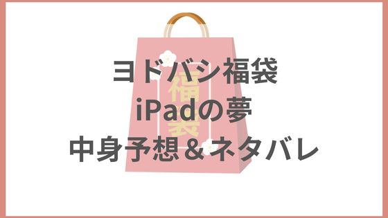 ヨドバシ　福袋　2024 iPadの夢　中身　予想　ネタバレ　倍率　口コミ
