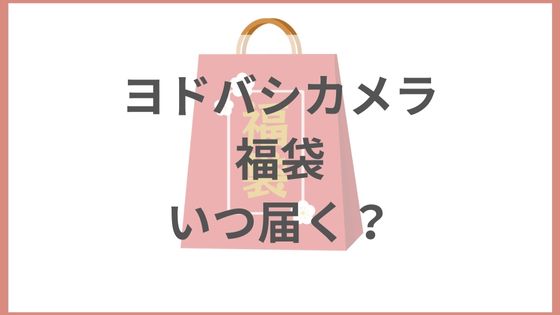 ヨドバシカメラ　福袋　いつ　届く　発送　2024
