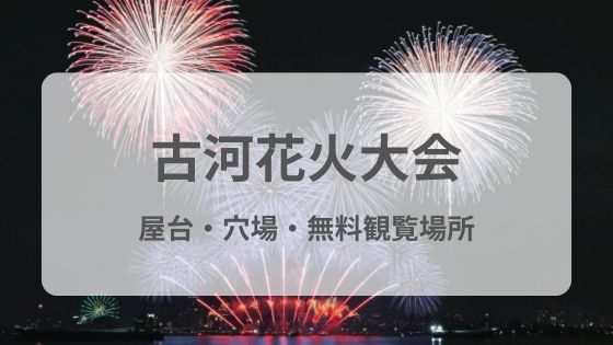 古河花火大会　屋台　穴場　無料　見える場所　観覧場所　雨　中止　延期　駐車場