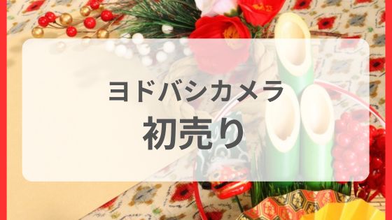 ヨドバシカメラ　初売り　年末年始営業時間　チラシ　福袋　店頭販売　セール　